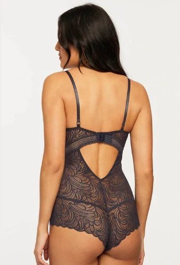 MONTELLE Wireless Lace London Fog Bodysuit